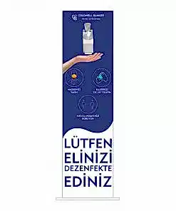 Ayaklı Dezenfektan Standı (Basmalı)
